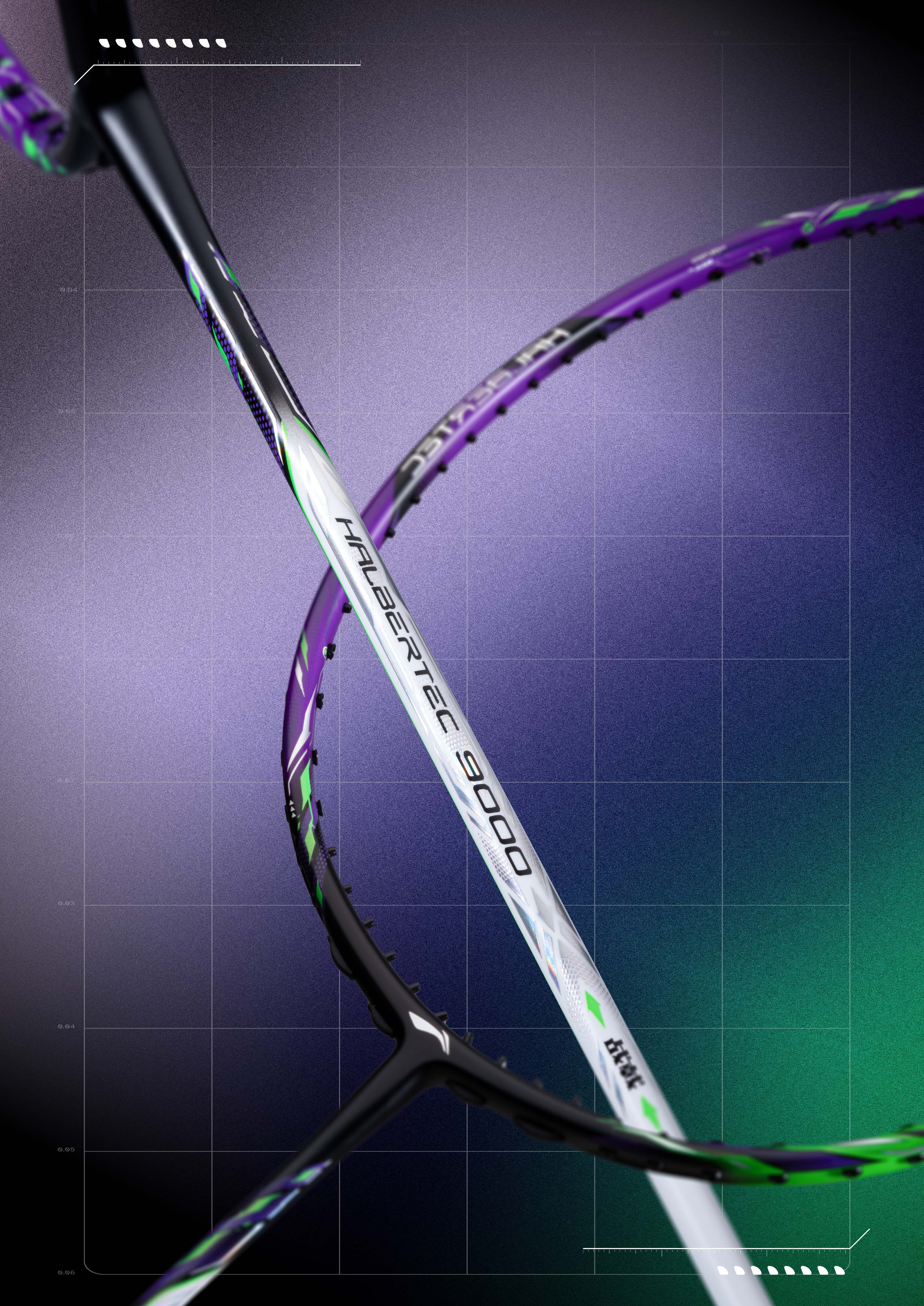 Li-Ning Halbertec 9000 4U Badminton Racket (Unstrung)